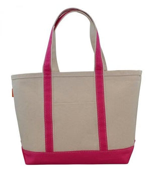 Large Canvas Boat Tote With Custom Name - Abigail Fox Designs