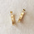 Large Rectangular CZ Hoop Earrings, 18k Gold Filled, Abigail Fox - Abigail Fox Designs