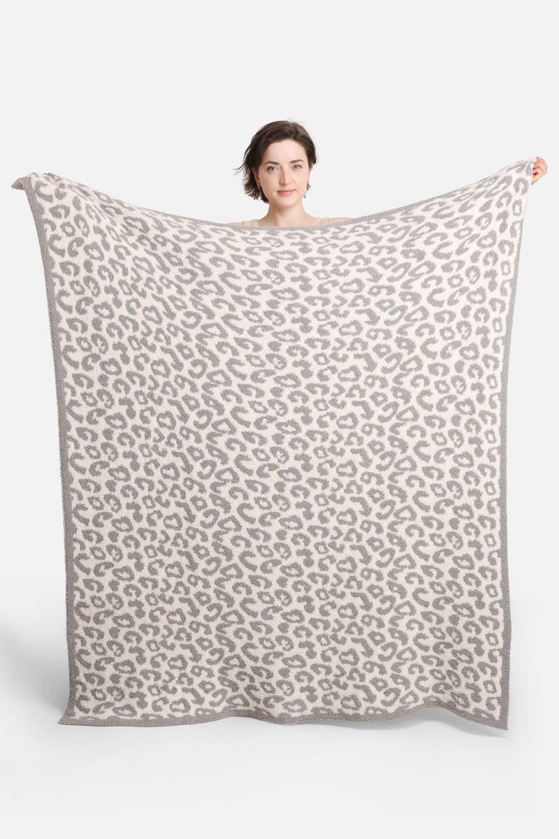 Leopard Print Soft Throw Blanket - Abigail Fox Designs
