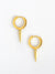 Long Spike Hoop Earring, 925 Sterling Gold Vermiel Abigail Fox - Abigail Fox Designs
