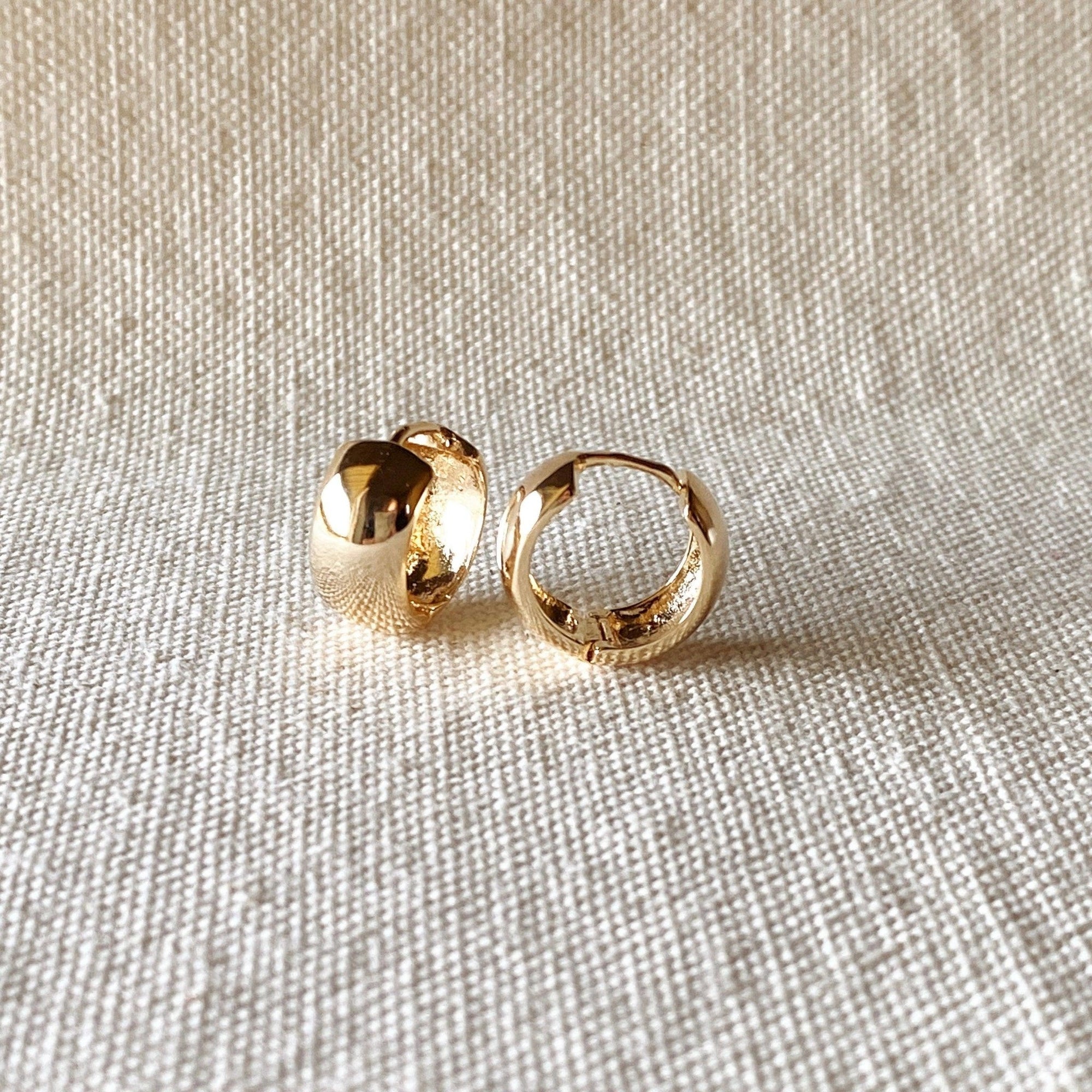 Medium Chunky Hoop Earring,18k Gold Filled, Abigail Fox