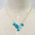 Mini Turquoise Cluster Necklace - Abigail Fox Designs