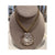 Mother of Pearl Nautilus Necklace on heavy woven rope chain, Statement Necklace
