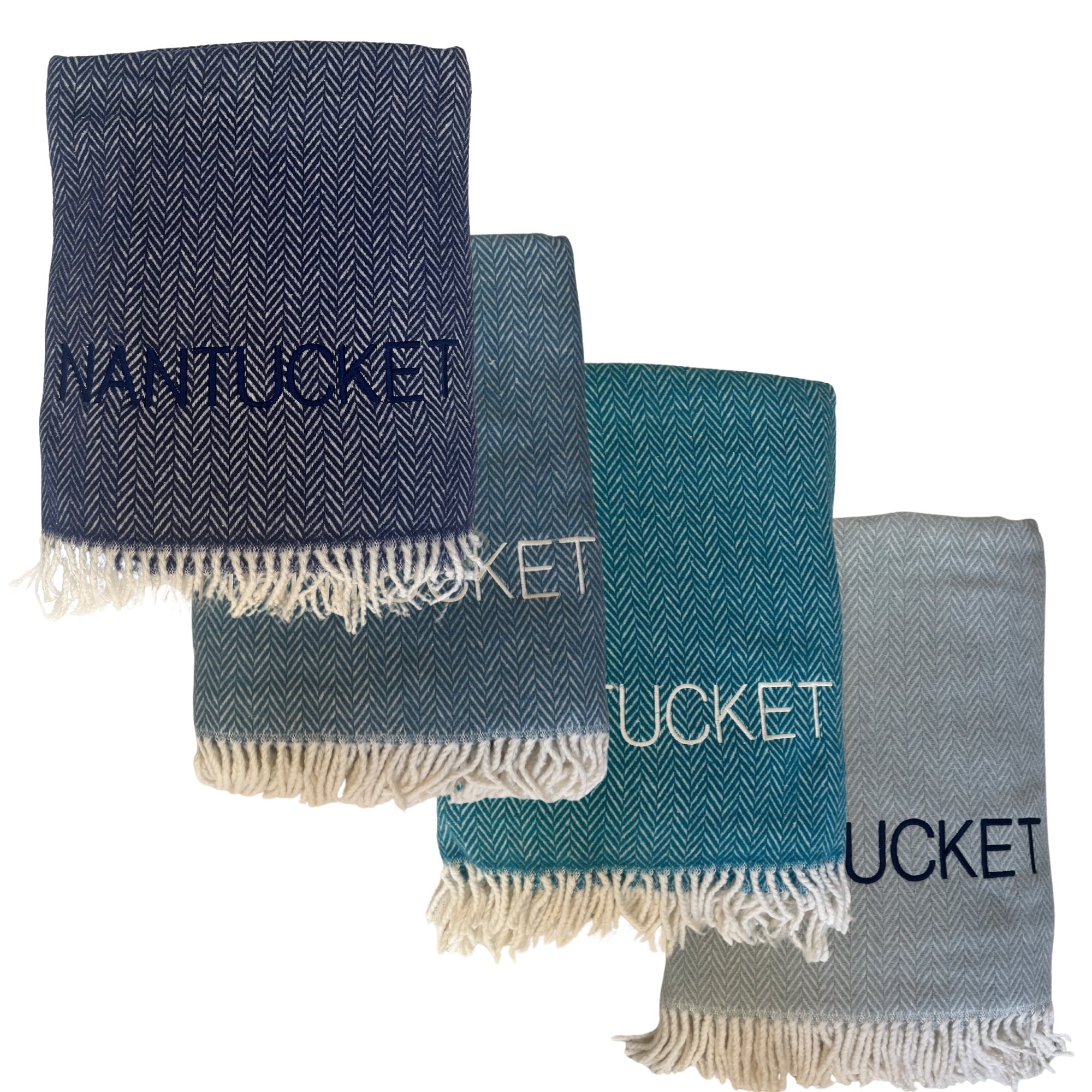 Nantucket Herringbone Blanket - Abigail Fox Designs