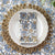 Napkin Cordoba Caramel Indigo, Set of 4 - Abigail Fox Designs