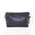 Navy Blue Vegan Leather Toiletry Bag - Abigail Fox Designs