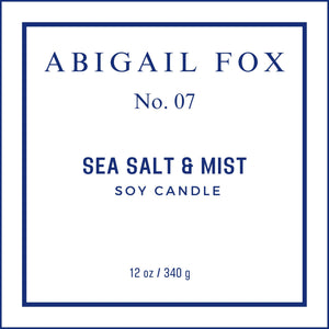 No. 07 Sea Salt & Mist Soy Candle
