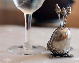 Pewter Acorn Cheese Pick Set - Abigail Fox Designs