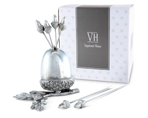 Pewter Acorn Cheese Pick Set - Abigail Fox Designs
