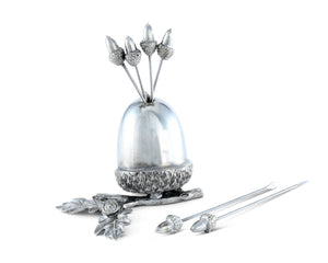 Pewter Acorn Cheese Pick Set - Abigail Fox Designs