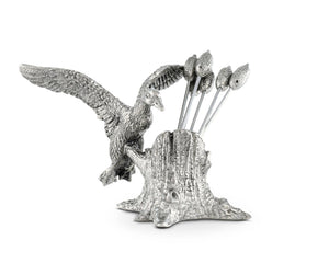 Pewter Mallard Duck Cheese Pick Set - Abigail Fox Designs