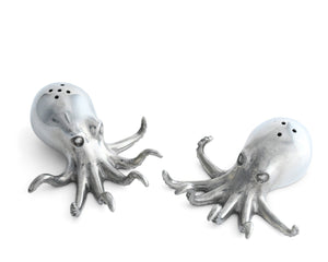 Pewter Octopus Salt & Pepper Set - Abigail Fox Designs
