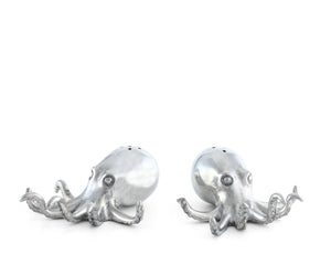 Pewter Octopus Salt & Pepper Set - Abigail Fox Designs