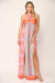 Pink & Orange Halter Top Dress - Abigail Fox Designs