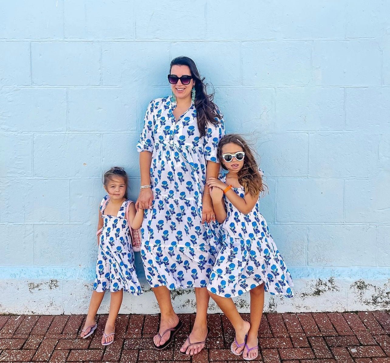 Pleasant Street Dress | Blue Hydrangea | Abigail Fox - Abigail Fox Designs