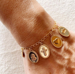 Protection and Luck Charm Bracelet- 18k Gold Filled Abigail Fox Jewelry - Abigail Fox Designs