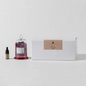 Purple Rain Gemstone Diffuser, Amethyst Stones with essential oils: lavender, jasmine, lily & musk - Abigail Fox Designs