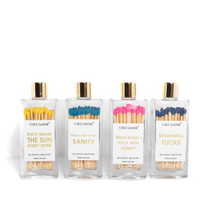 Put It Where The Sun Don't Shine - Glass Bottle Matches - Abigail Fox Designs