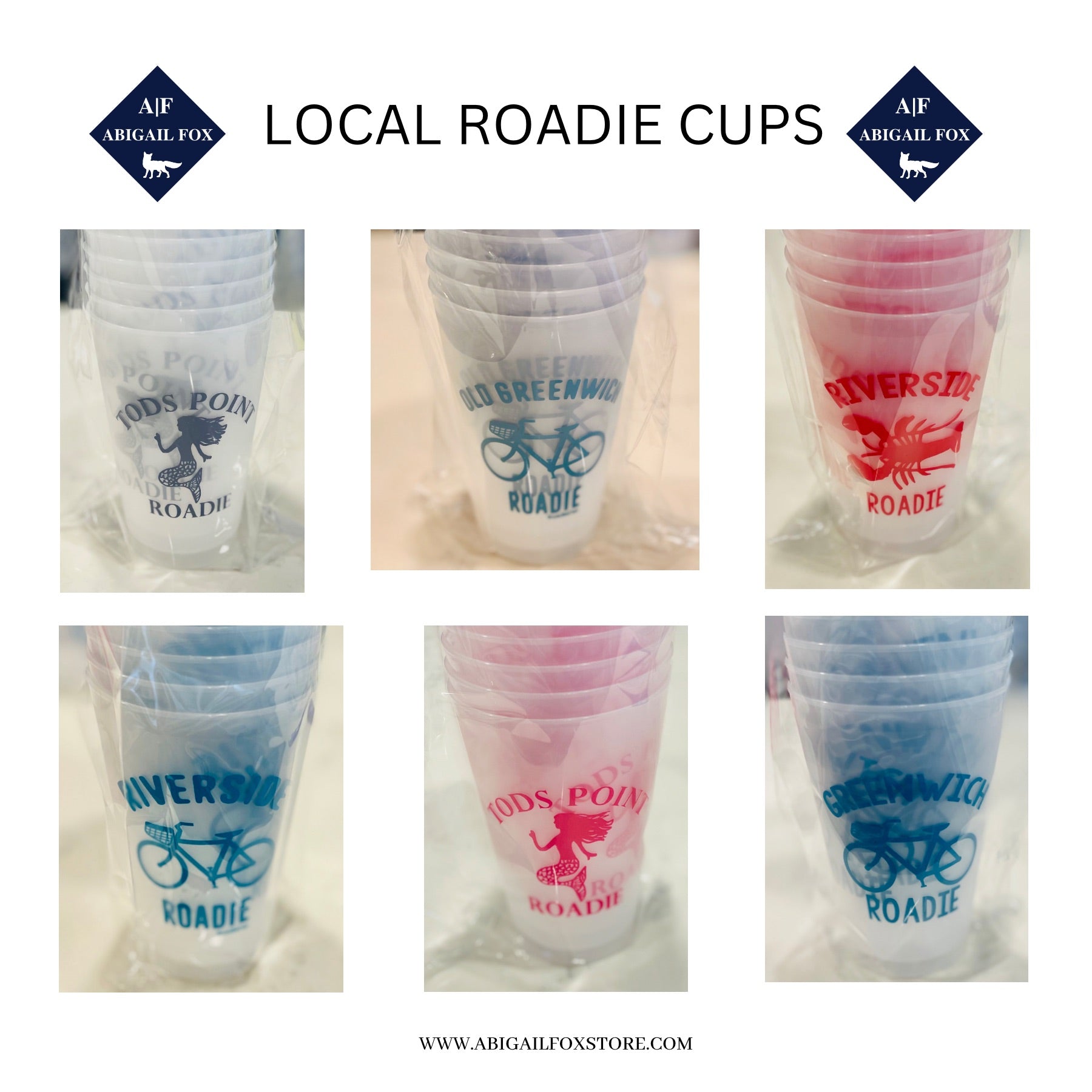Roadie Cups- Local, Dishwasher Safe Cups - Abigail Fox Designs