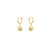 Round Evil Eye Hoop Earrings, 18K Gold & Sterling Silver, Abigail Fox