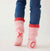 Sailor Love XO Slipper Socks - Bliss Pink / Tart Red - Abigail Fox Designs