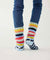 Sailor Love XO Slipper Socks - Rainbow Stripe - Abigail Fox Designs