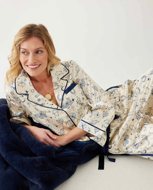 Satin Sailors Pajama Set - Lucky Charms, Mer Sea Pajamas - Abigail Fox Designs