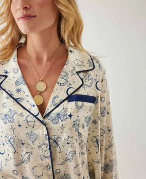 Satin Sailors Pajama Set - Lucky Charms, Mer Sea Pajamas - Abigail Fox Designs