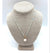 Semi Precious Aqua Marine Beaded Necklace with a hanging baroque pearl, 17”, handmade