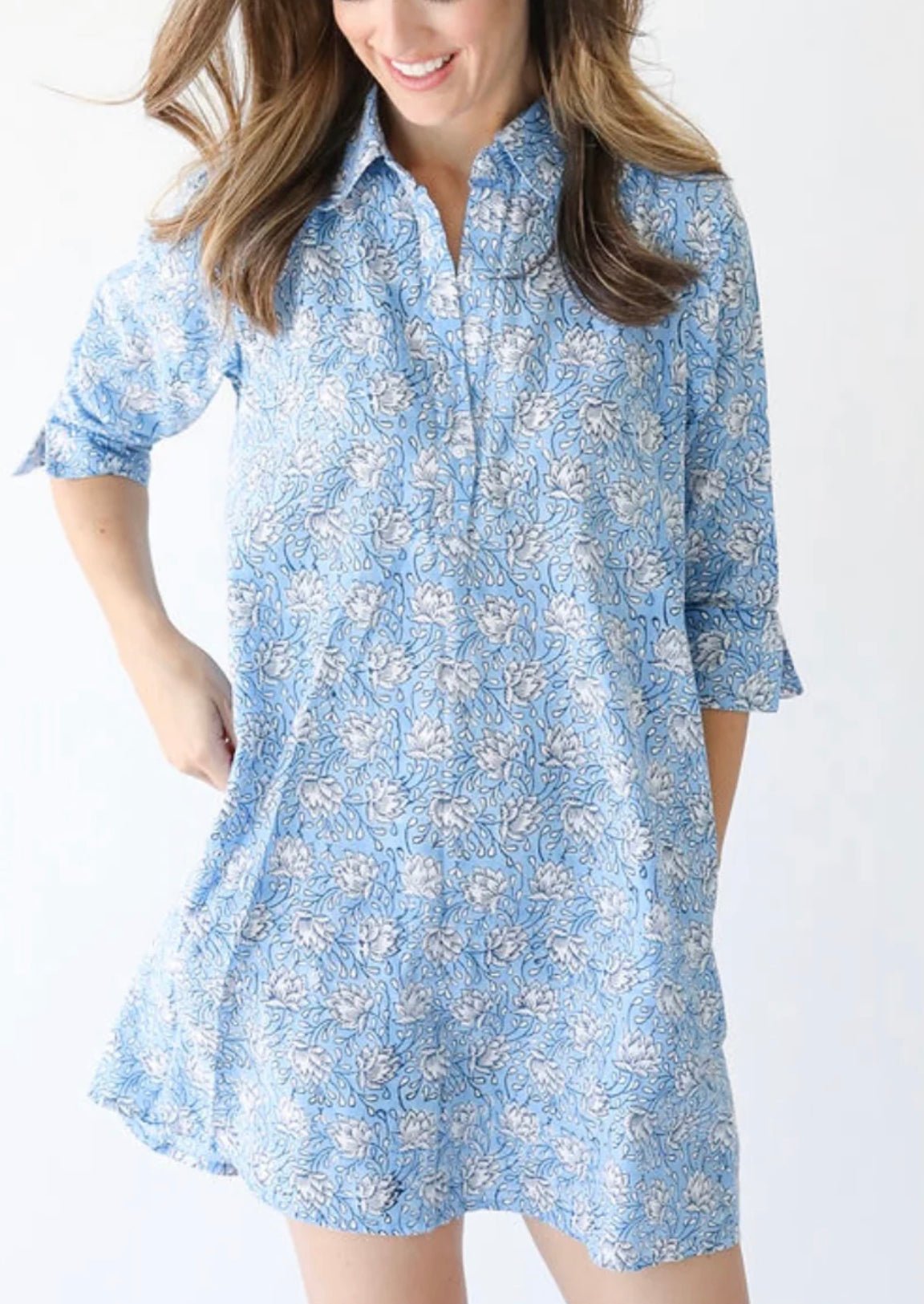 Serena Button Tunic Coverup By navyBLEU - Abigail Fox Designs