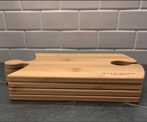 Set of Puzzle Piece Charcuterie Boards, Connect them to each other or use hole to hold your glass of wine!