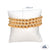 Set of Three 7mm seamless gold filled beaded bracelet