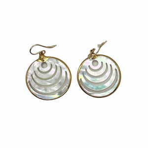 Sound Waves Mother of Pearl Earrings