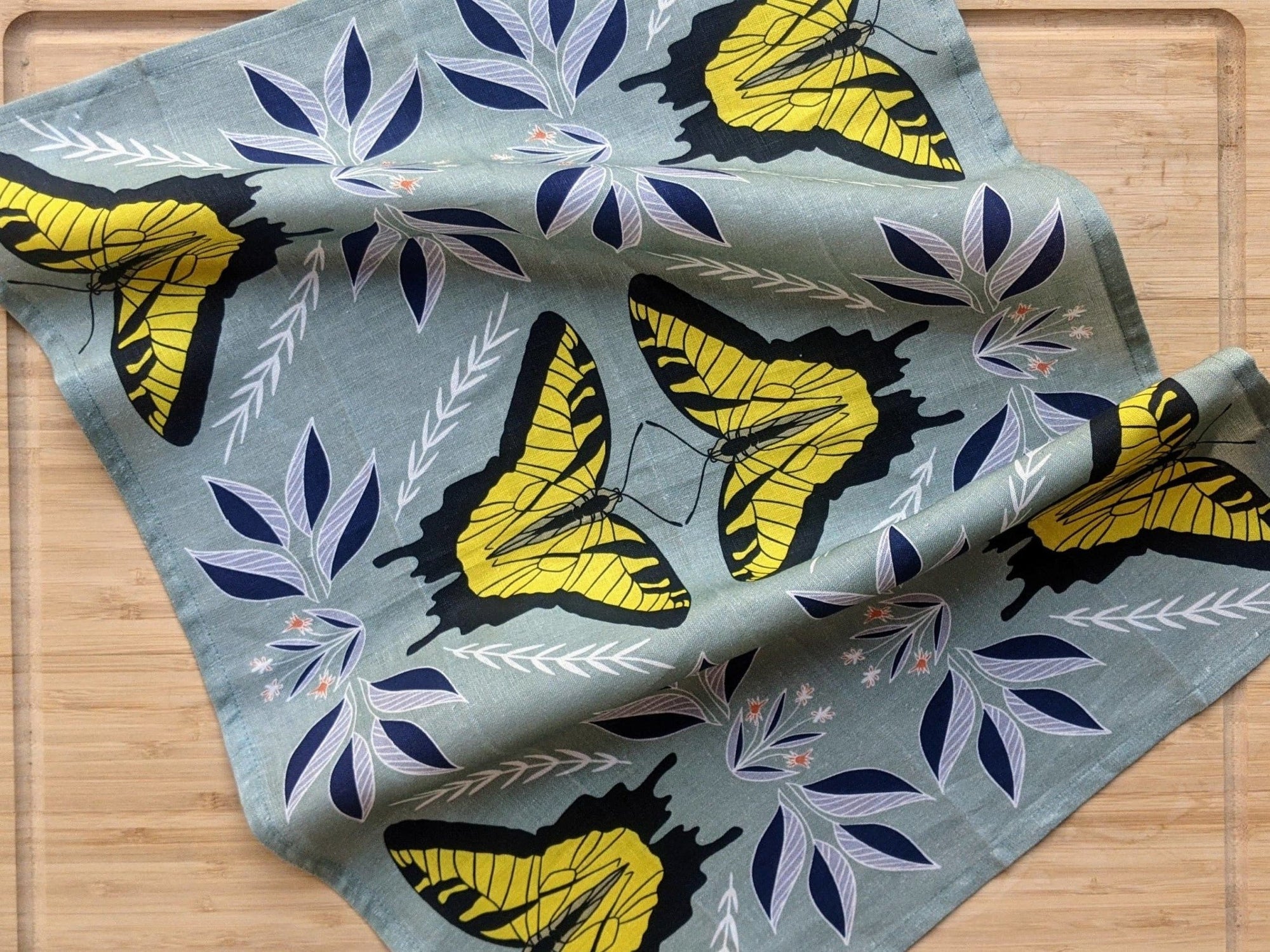 Swallowtail Butterfly Tea Towel - Abigail Fox Designs