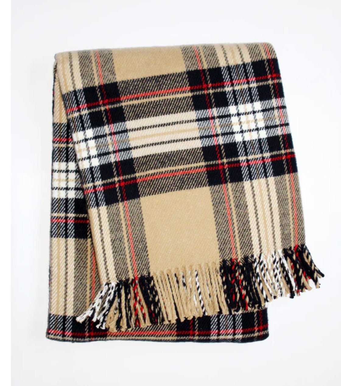 Tartan Blanket, 55 x 70, Cozy Plaid Throw - Abigail Fox Designs
