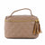 Taupe Quilted Train Case - Abigail Fox Designs