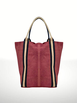 Vinyard- Suede University Bag - Abigail Fox Designs