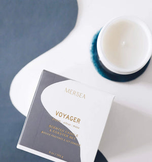 Voyager Boxed Agate Coaster Candle by Mer Sea - Abigail Fox Designs
