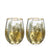 Woodland Stemless Wine Glass Set - Abigail Fox Designs